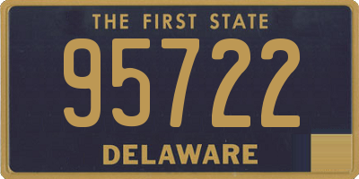 DE license plate 95722