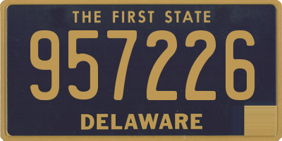 DE license plate 957226