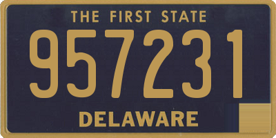 DE license plate 957231