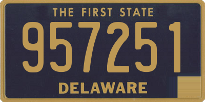 DE license plate 957251