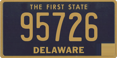 DE license plate 95726