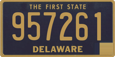 DE license plate 957261