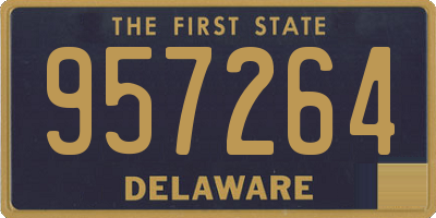 DE license plate 957264