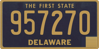DE license plate 957270