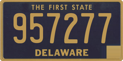 DE license plate 957277