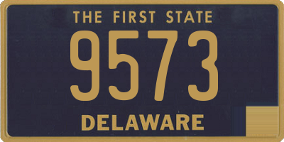 DE license plate 9573
