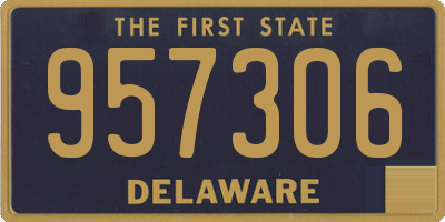 DE license plate 957306