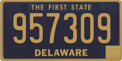 DE license plate 957309