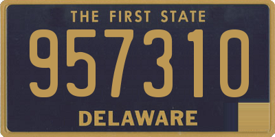 DE license plate 957310