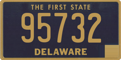 DE license plate 95732