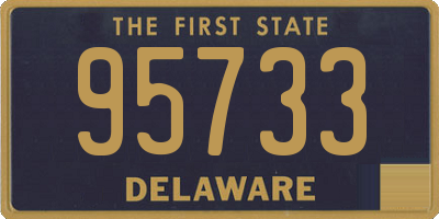 DE license plate 95733