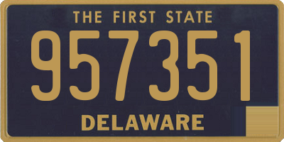DE license plate 957351