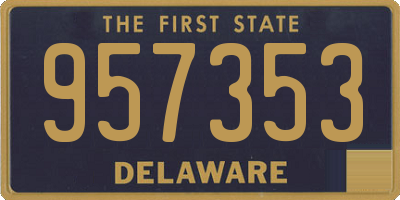 DE license plate 957353