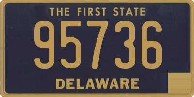 DE license plate 95736