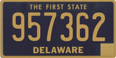 DE license plate 957362