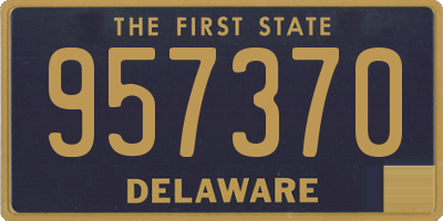 DE license plate 957370