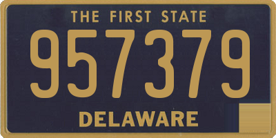 DE license plate 957379