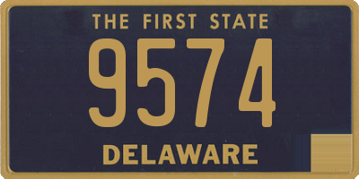 DE license plate 9574
