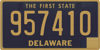 DE license plate 957410