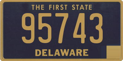 DE license plate 95743