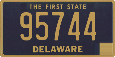 DE license plate 95744
