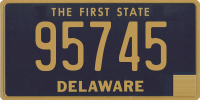 DE license plate 95745