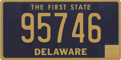 DE license plate 95746