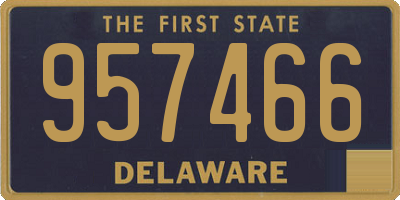DE license plate 957466