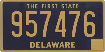 DE license plate 957476