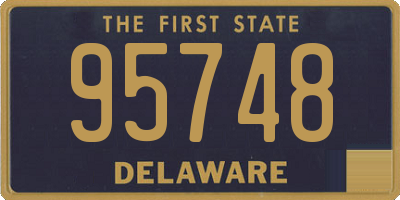 DE license plate 95748