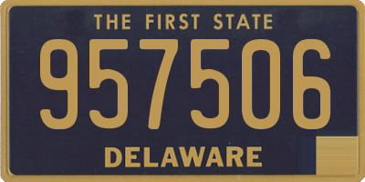 DE license plate 957506