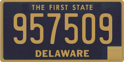 DE license plate 957509