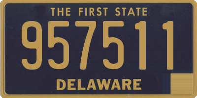 DE license plate 957511