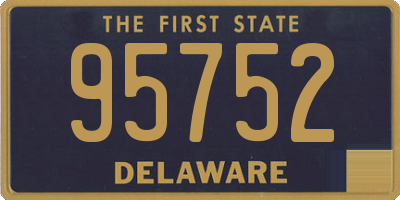 DE license plate 95752