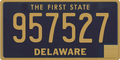 DE license plate 957527