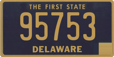 DE license plate 95753