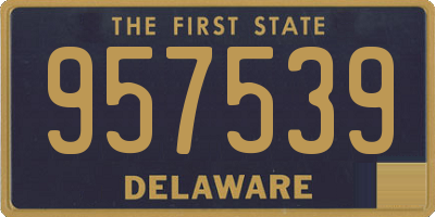DE license plate 957539