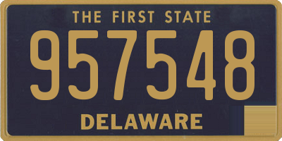 DE license plate 957548