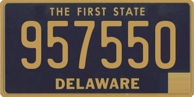 DE license plate 957550