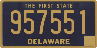 DE license plate 957551