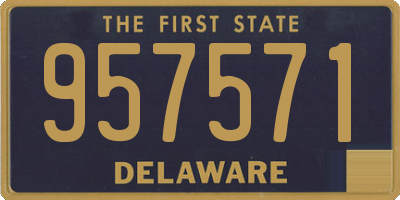 DE license plate 957571