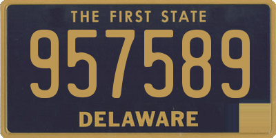 DE license plate 957589