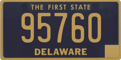 DE license plate 95760