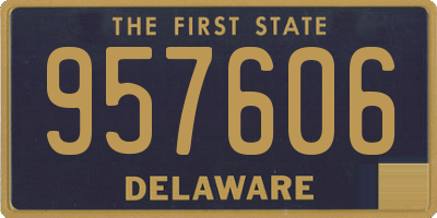 DE license plate 957606