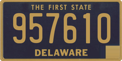 DE license plate 957610
