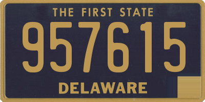 DE license plate 957615