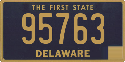 DE license plate 95763