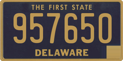 DE license plate 957650
