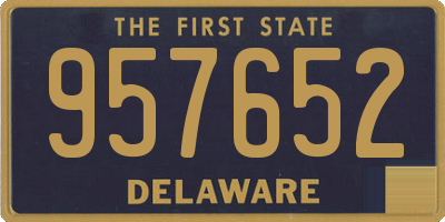 DE license plate 957652