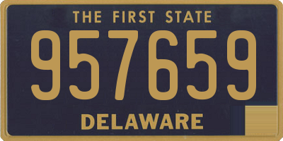 DE license plate 957659